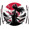 Samurai Mädchen Katana