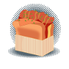 Delicious sandwich with bacon toast