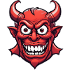 Halloween Demon Devil Head