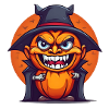 Halloween Pumpkin Vampire