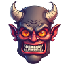 Halloween Demon Devil Head