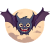 Halloween Bat Moon