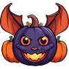 Halloween Pumpkin Bat