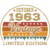 Vintage oktober 1963 fødselsdagsgave - 1963