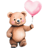 Heart Balloon Teddy