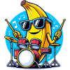 Banana Drummer Music Fun