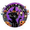 Purple Kitty Halloween