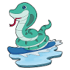 Snake Snowboarder Snowboard