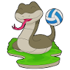 Snake Volleyball Player Volleyball