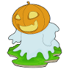 Citrouille fantôme d’Halloween