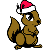 Squirrel Comic Animal Christmas