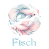 Elegantes Fische Sternzeichen Aquarell Geschenk