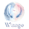 Elegantes Waage Sternzeichen Aquarell Geschenk