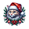 Chat de Noël mignon
