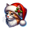 Christmas Cat Santa Hat