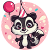 Skunk Birthday Baby