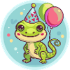 Lézard Anniversaire Bébé