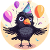 Raven Crow Birthday Baby