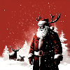Red & White Santa Design