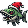 Piranha Fish Christmas