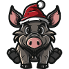 Cochon Noël Sanglier