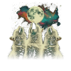 Himalayan Cat Howling Moon