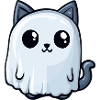 Cat Halloween Funny Ghost