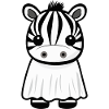 Zebra Halloween Funny Ghost