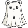 Bear Halloween Funny Ghost