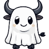 Bull Halloween Funny Ghost