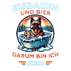 Eisbaden Schäferhund Bier Design Winterspaß