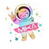 MI KA - Vakkert guttenavn med en søt astronaut