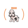 Coffee and Bedlington Terrier