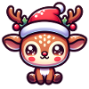 cute reindeer christmas