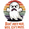 Zorniger Geist im Retro Regenbogen