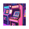 Knallige Arcade Maschine