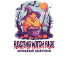 Halloween Chicken Resting Witch Face