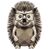 Niedlicher Polygon Igel - Stacheltier
