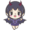 Kawaii little witch drawing