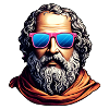 Retro Philosopher Bust