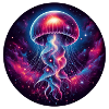 Méduse Cosmique Oeuvre Galaxie