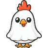 Rooster Halloween Funny Ghost
