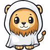 Lion Halloween Funny Ghost