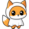Fox Halloween Funny Ghost