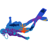 Diver Underwater Silhouette Gift