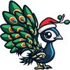 Paon Oiseau Noël