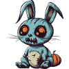 Lapin Halloween Bande dessinée Drôle