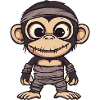 Monkey Halloween Comic Funny