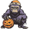 Gorilla Halloween Comic Funny