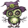 Owl Halloween Comic Funny